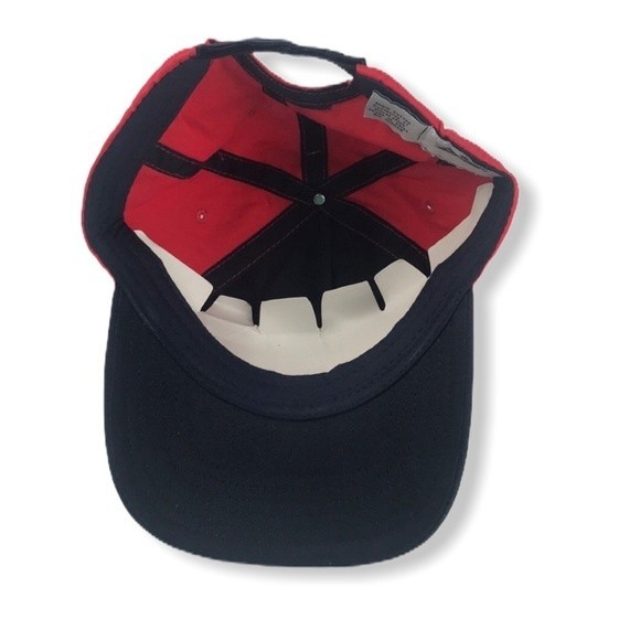 90s Budweiser Trucker Cap embroidered adjustable blue Red Logo embroidered - Picture 5 of 12